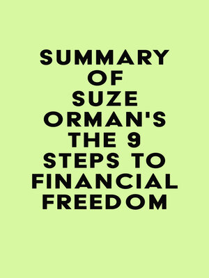 cover image of Summary of Suze Orman's the 9 Steps to Financial Freedom